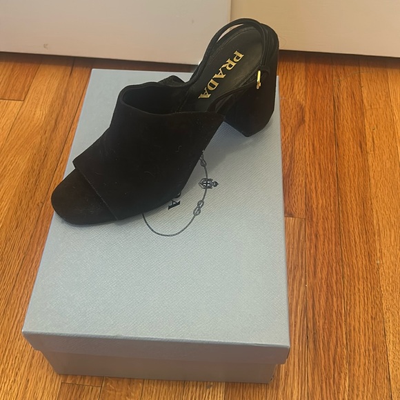 Prada Black Mules size 9